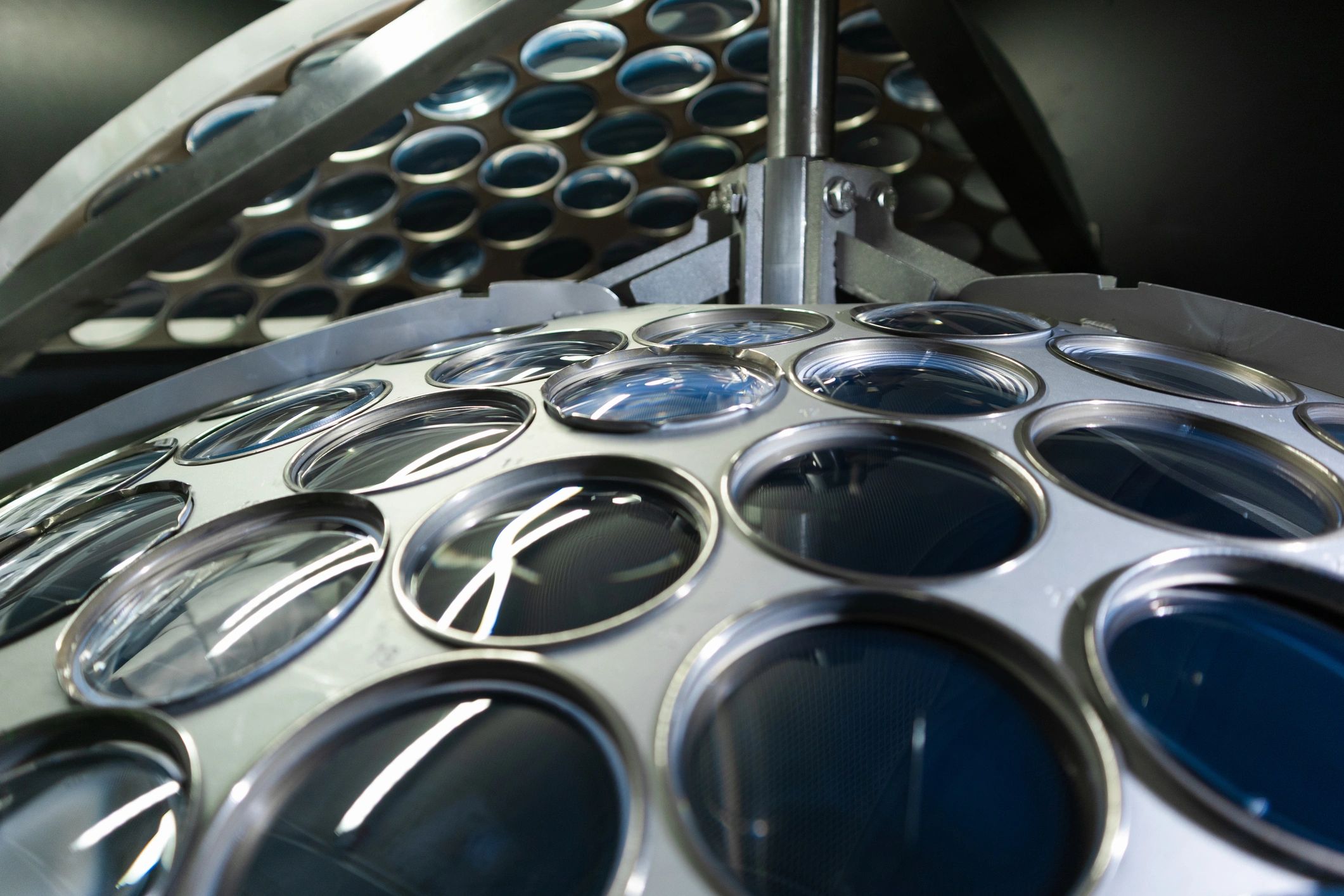 High-tech industrial production line representing technical support and manufacturing quality